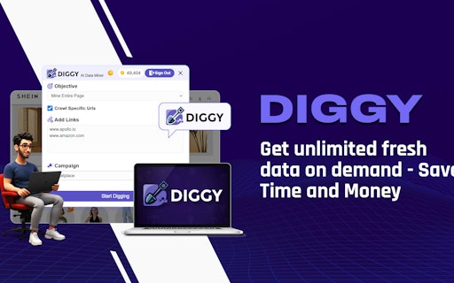 Diggy Miner AI Web Scraper