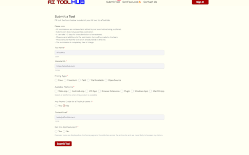 aiToolHub.tech