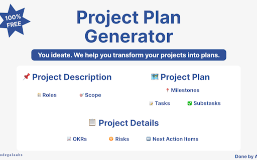 Project Plan Generator
