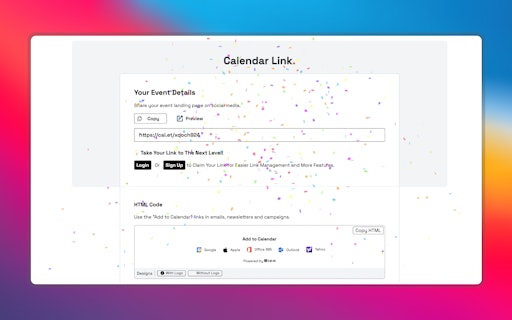 AI Calendar Link Generator