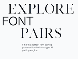Font pairing generator