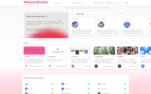 Welcome Onchain