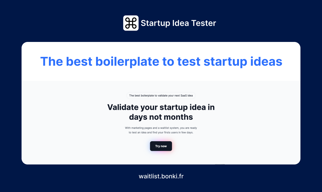 Startup Idea Tester