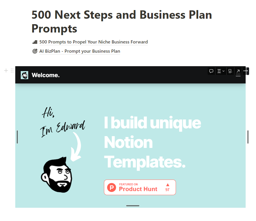 ProfitPrompts - 500 Next Steps + BizPlan