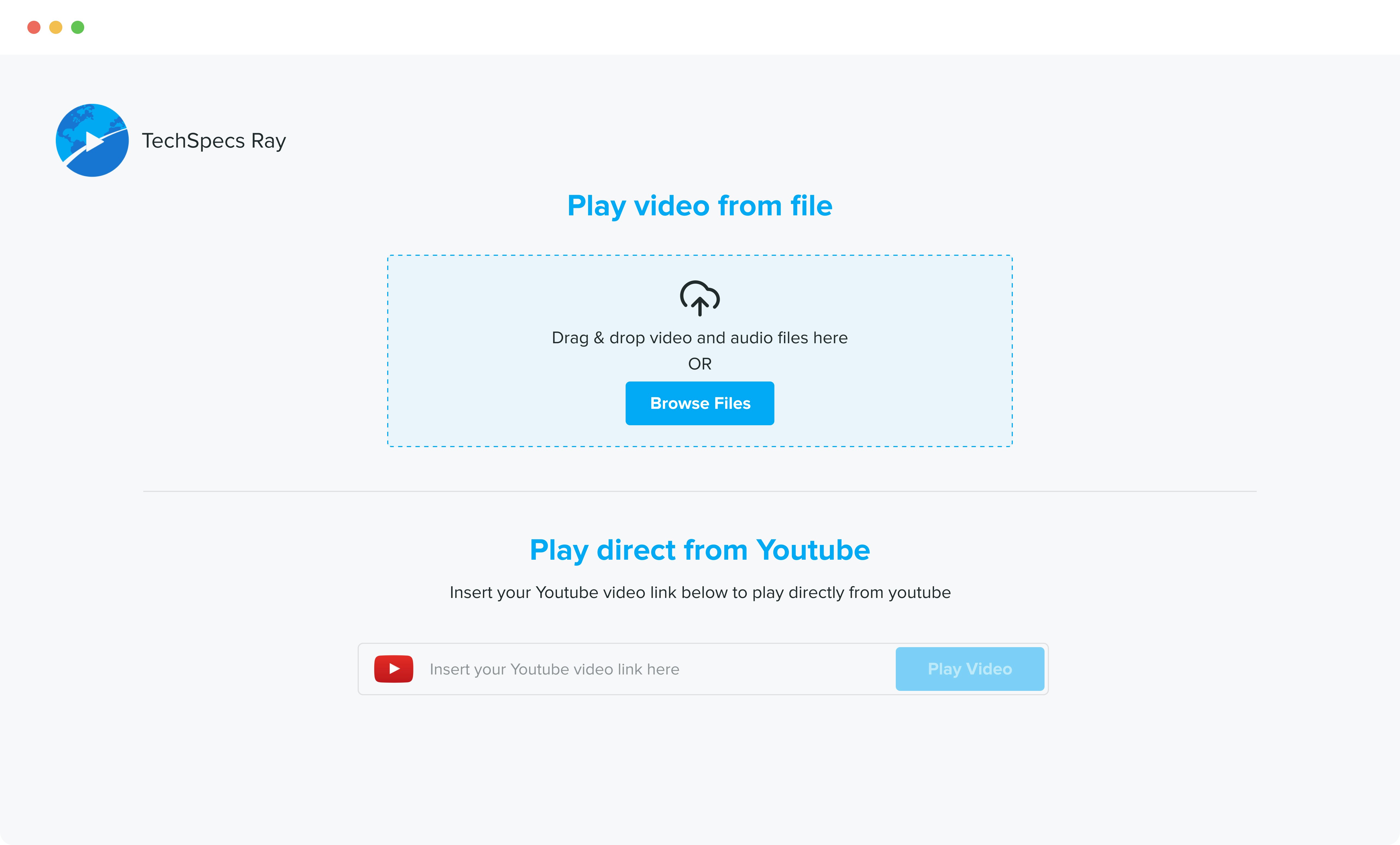 TechSpecs Ray: World's AI Media Player