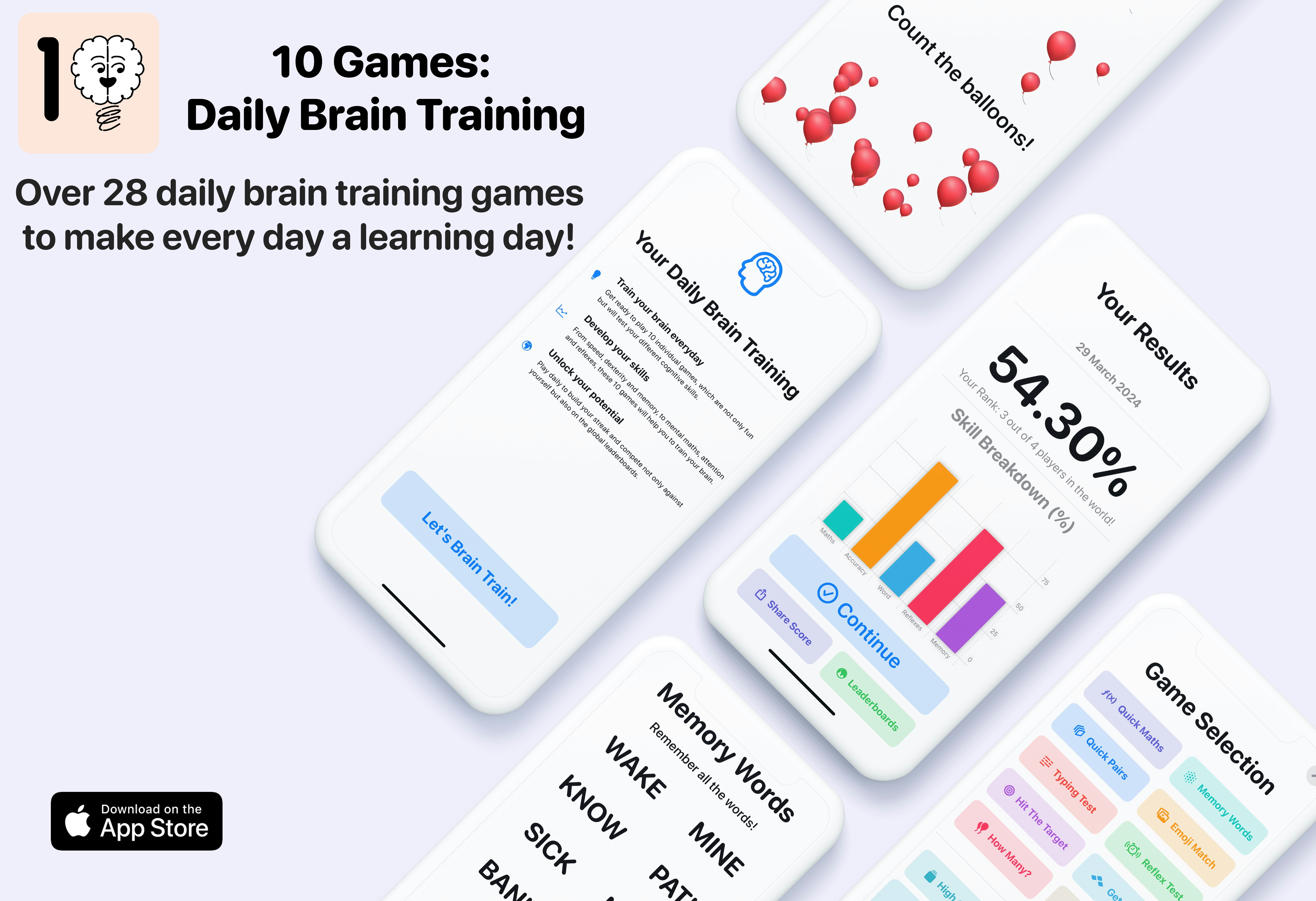 10 Games: Daily Brain Training