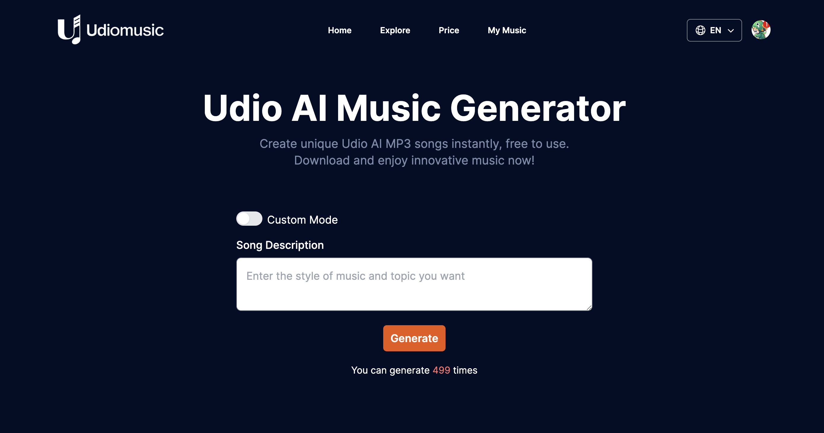 UdioMusic.Online AI