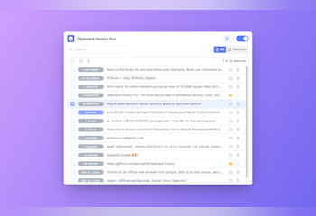 Clipboard History