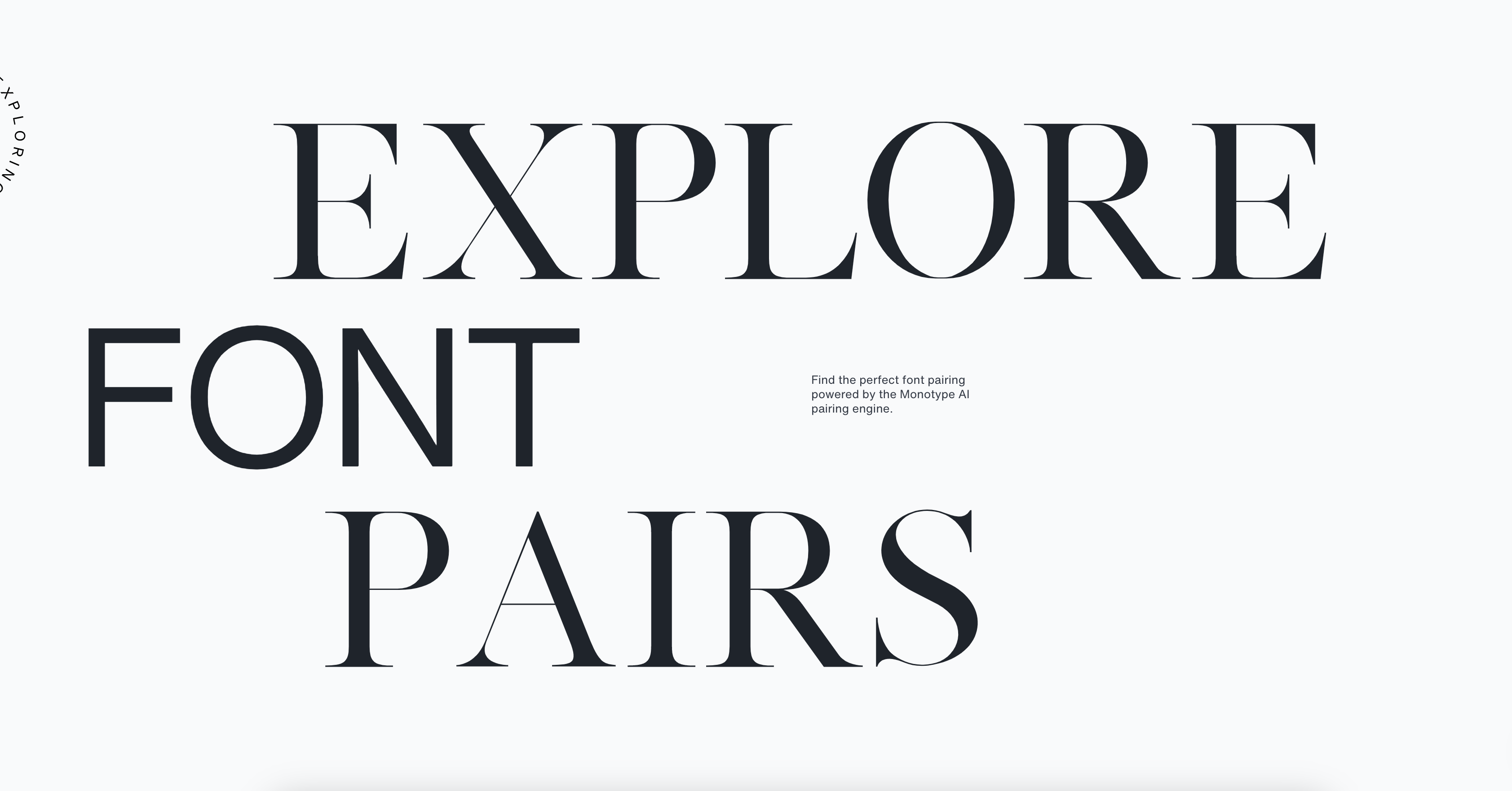 Font pairing generator