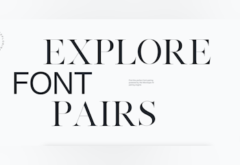 Font pairing generator