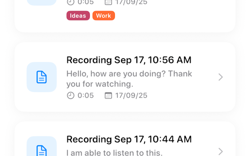 Voice to Text - Transcription