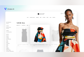 Vmake AI Flatlay to Model Generator