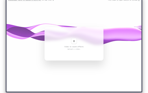 Video to Sound Effects by ElevenLabs