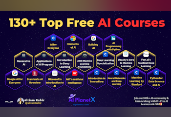 130+ Top Free AI Courses List