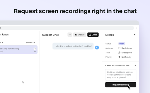 Jam for Customer Support