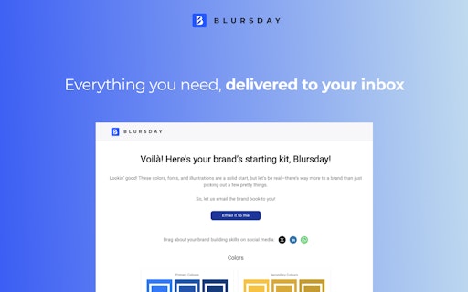 Blursday brand book generator