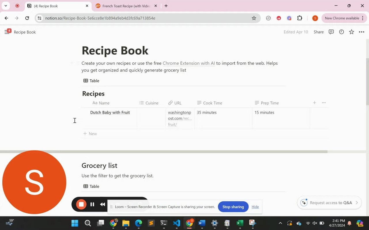 OneClick Recipe "AI"ggregator