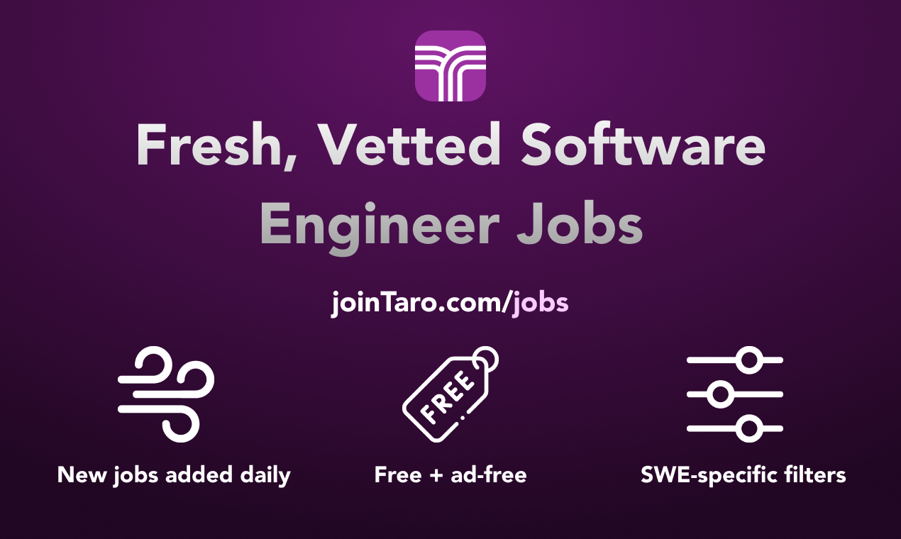 Taro Software Engineer Job Board 