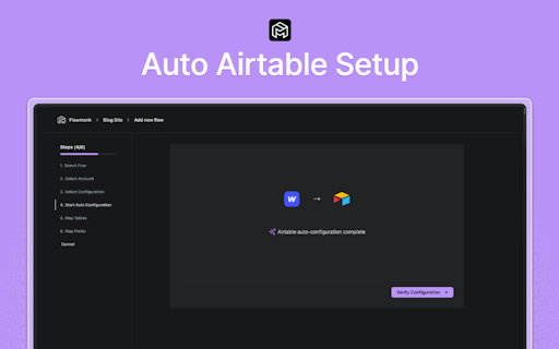 Webflow & Airtable Syncing Tool Flowmonk