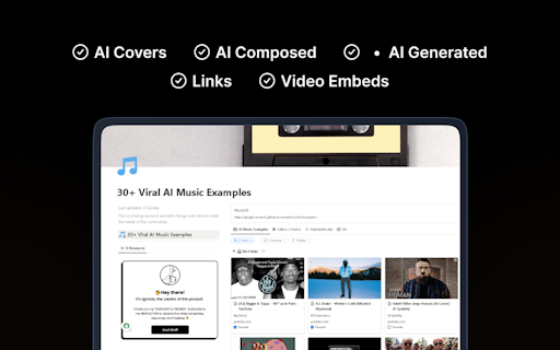 30+ Viral AI Music Examples