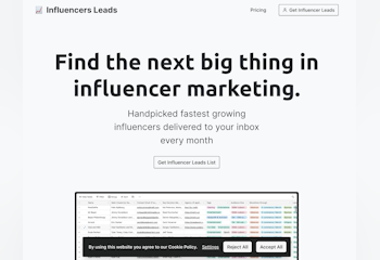 Influencer Leads List