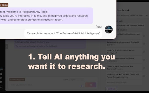 Research Agent by SynthMind