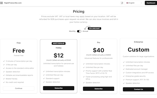 RapidTranscribe.com