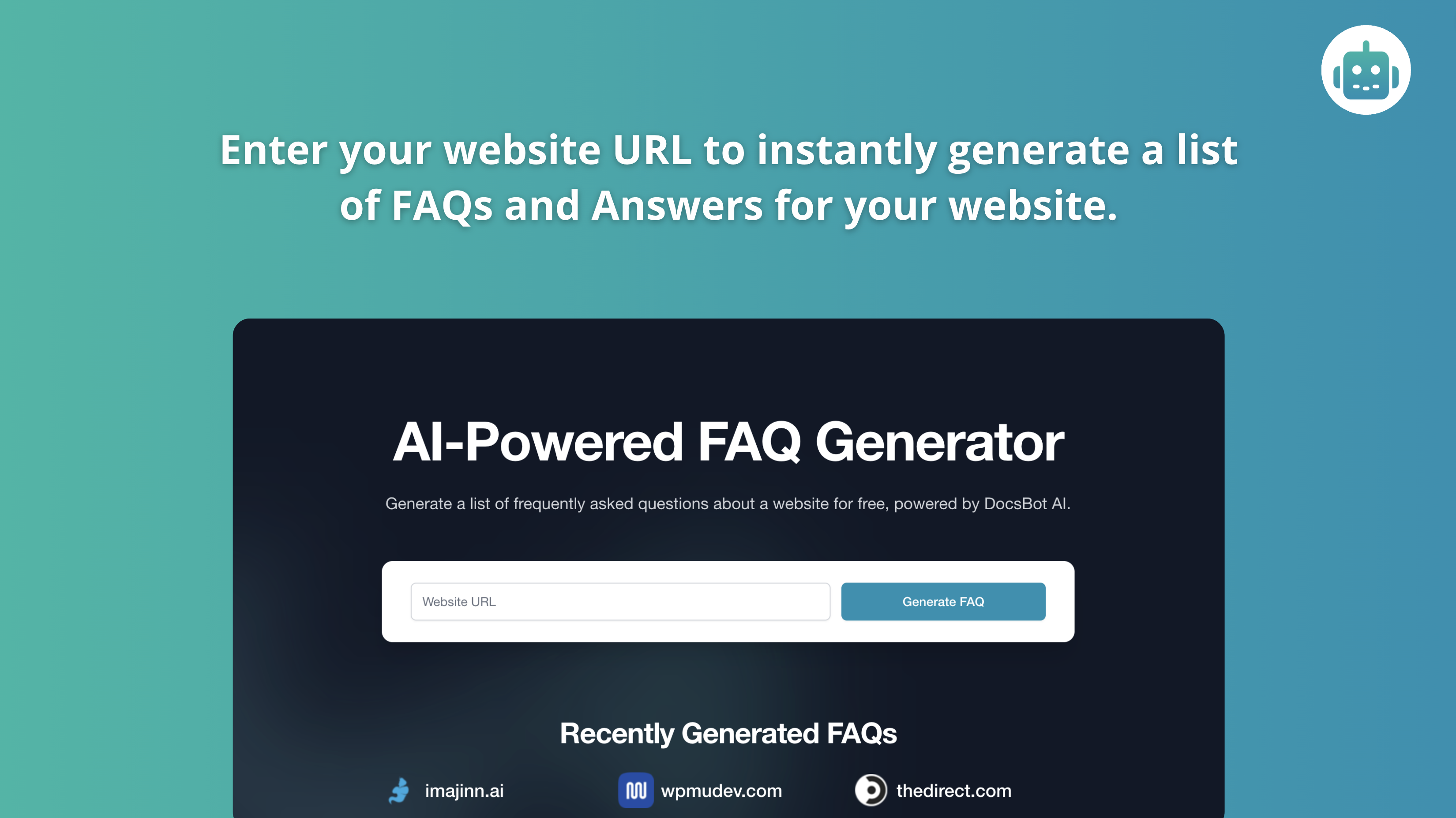 FAQ Generator for Your Website