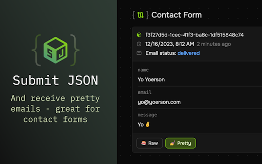 Submit JSON
