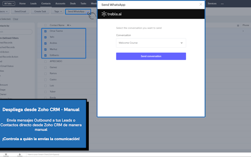 Treble.ai + Zoho CRM