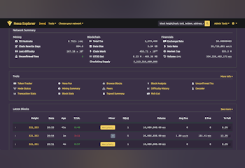 Nexa blockchain coin and token Explorer