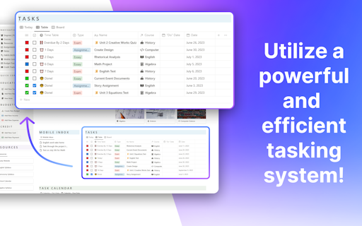 Notion Student OS