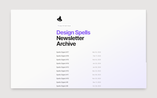 Design Spells