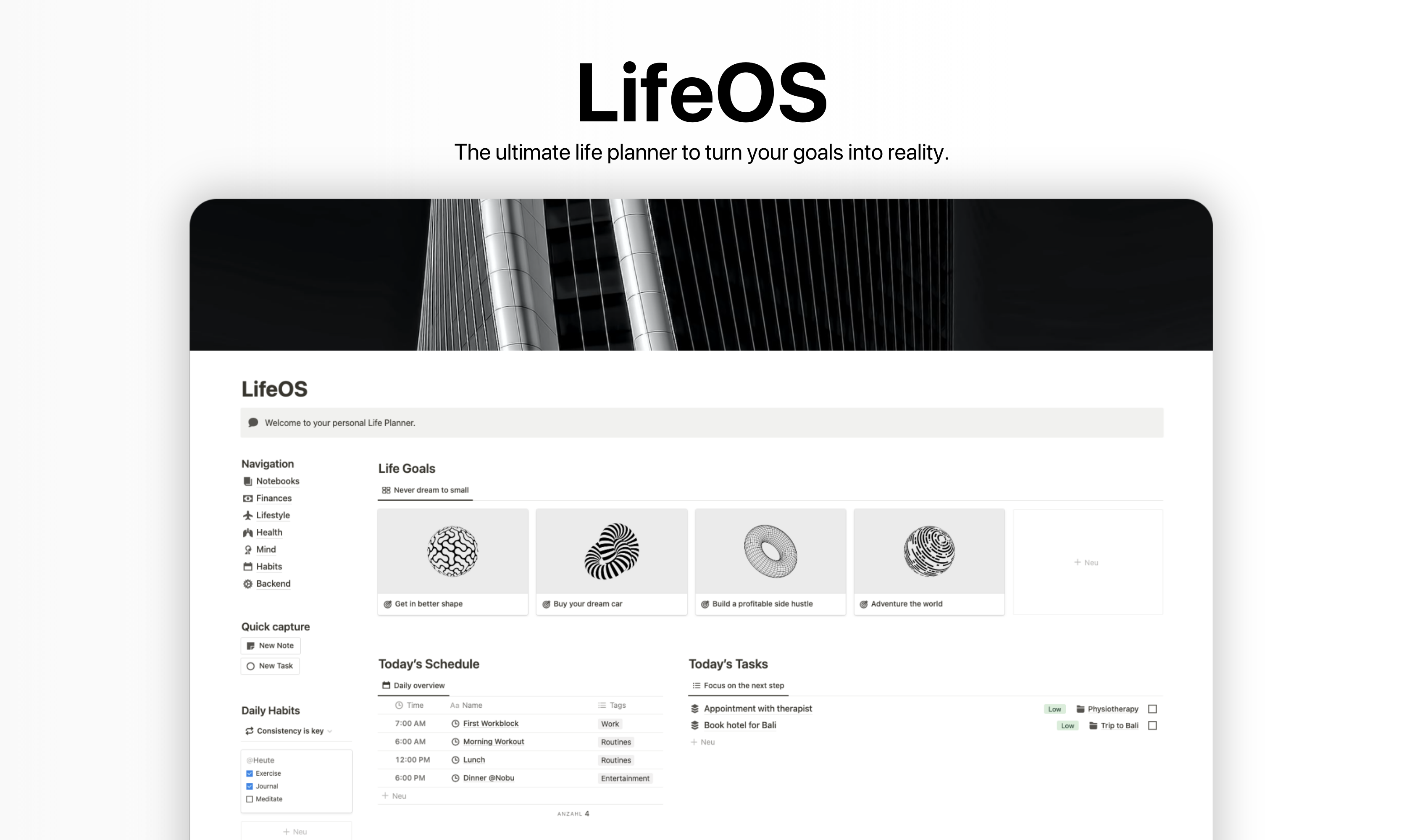 LifeOS | Notion System
