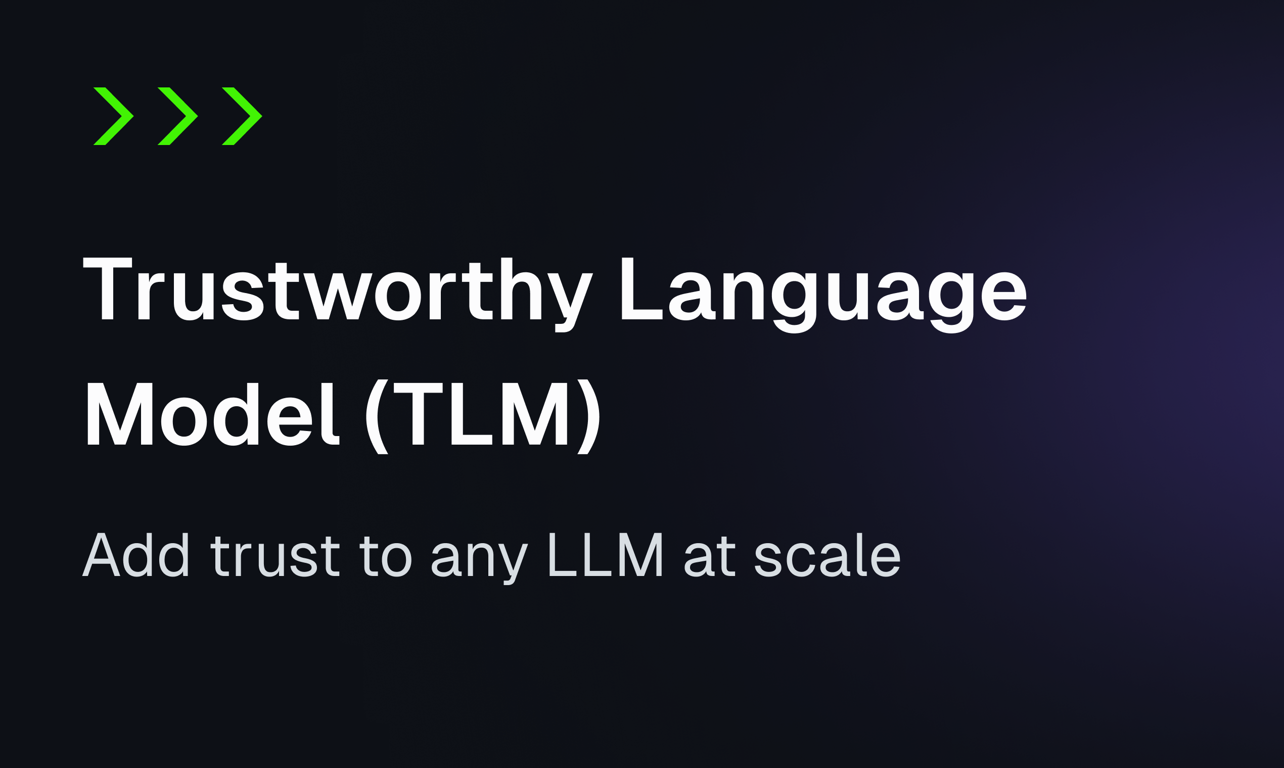 Trustworthy Language Model (TLM)