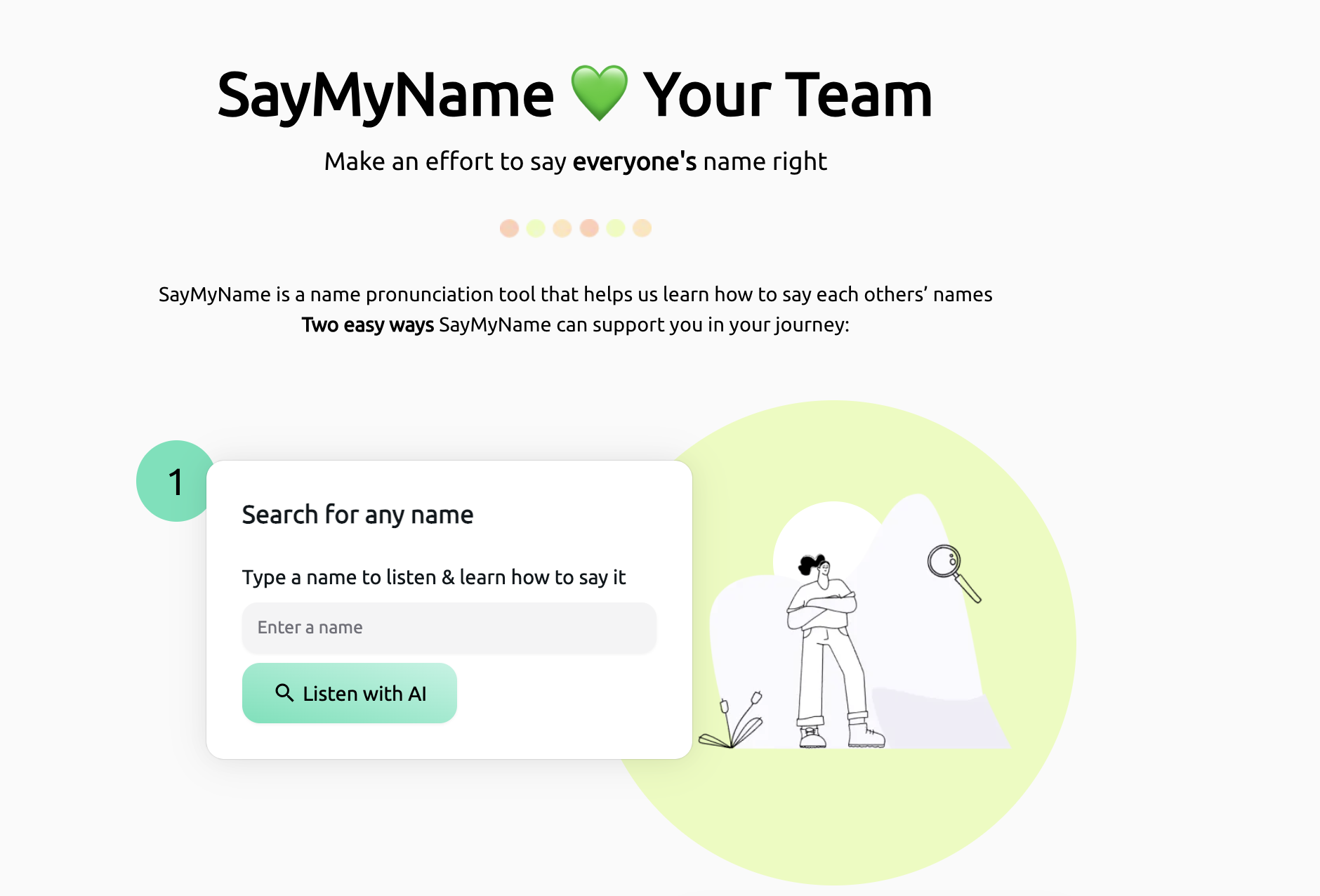 SayMyName AI Search