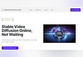 Stable Video Diffusion Online