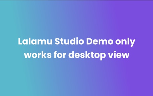 Lalamu Studio Demo