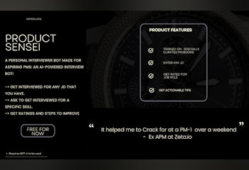 Product Sensei - PM Interviews , Anytime