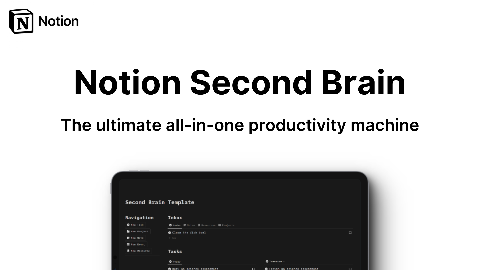 Notion Second Brain Template