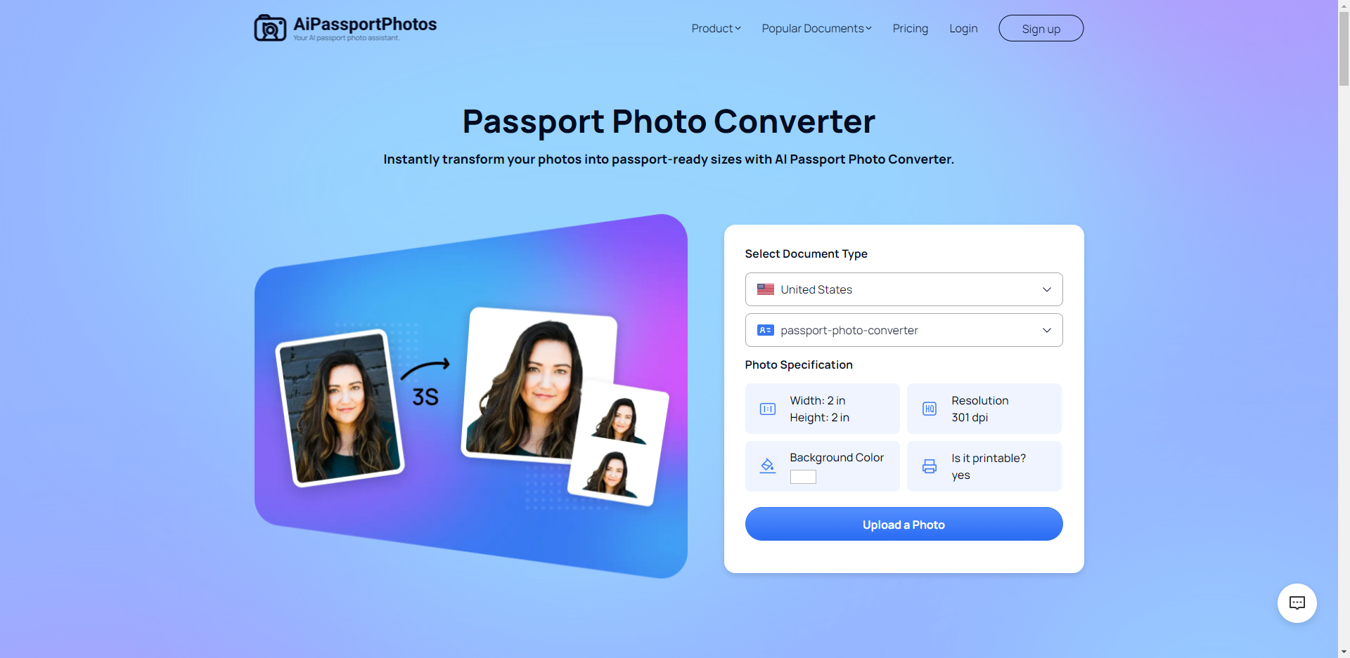Passport Photo Converter