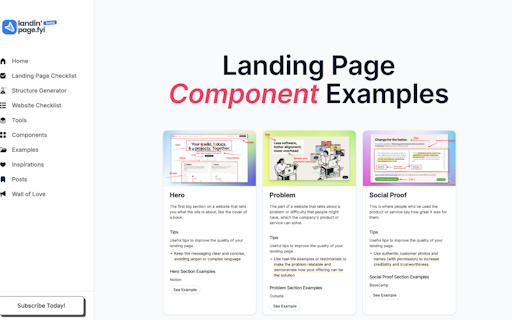 Landing Page Structure Generator
