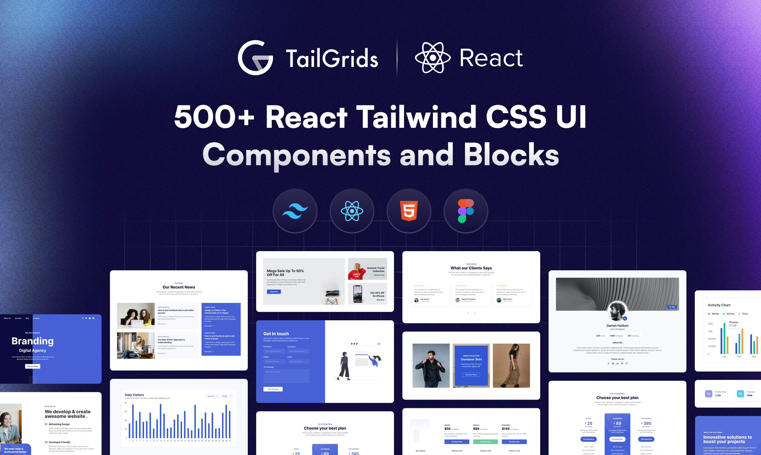 TailGrids React