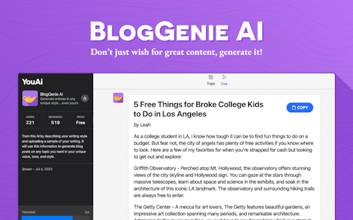 BlogGenie AI