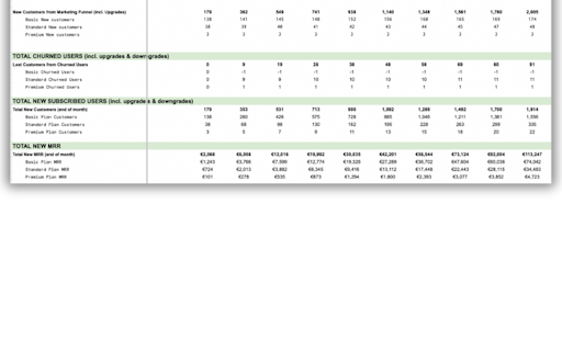 SaaS Financial Model