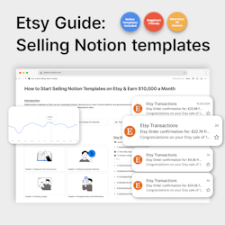 Etsy Guide: $10k/Month with Notion!