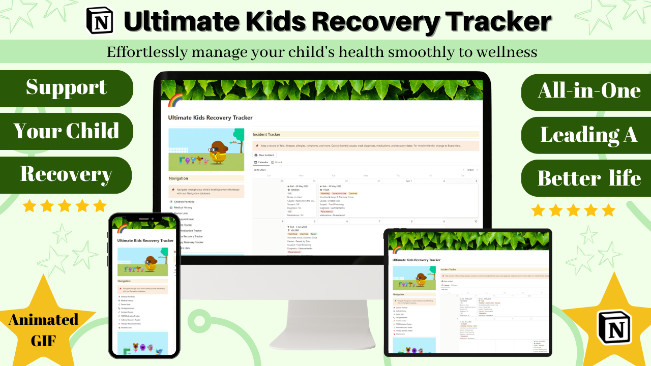 Ultimate Kids Recovery Tracker