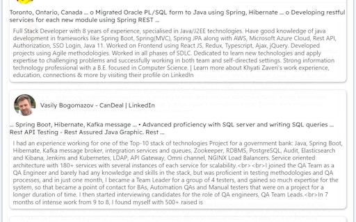 x-Ray Candidate Profile Sourcing