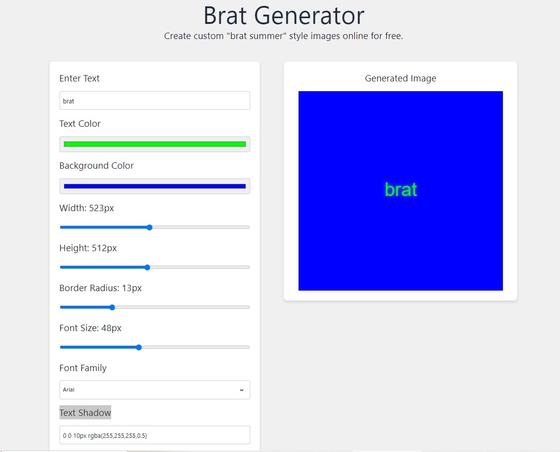 Free Brat Generator