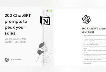 200 ChatGPT Prompts To Peak Your Sales